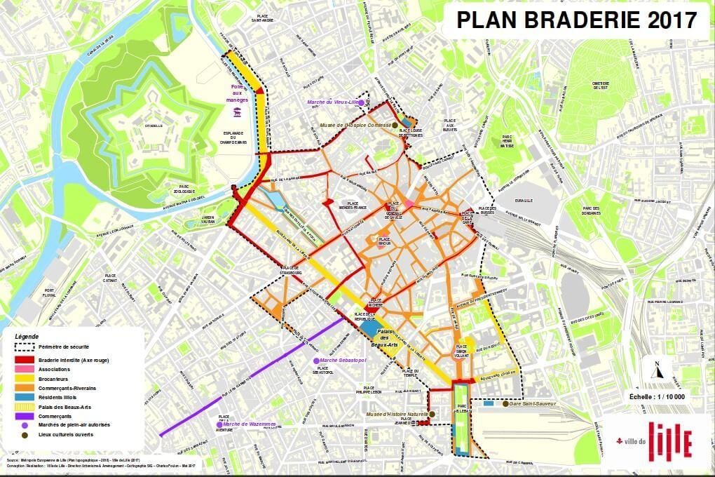 карта braderie Лілль