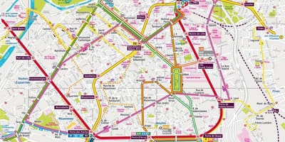Карта автобус Лілль