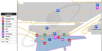 Карта аеропорту Лілль