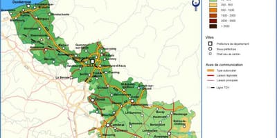 Топографічна карта Лілль