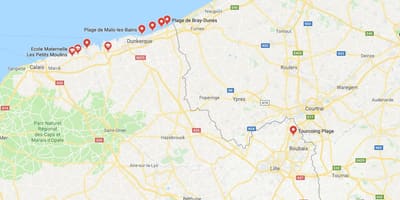 Карта пляжу Лілль